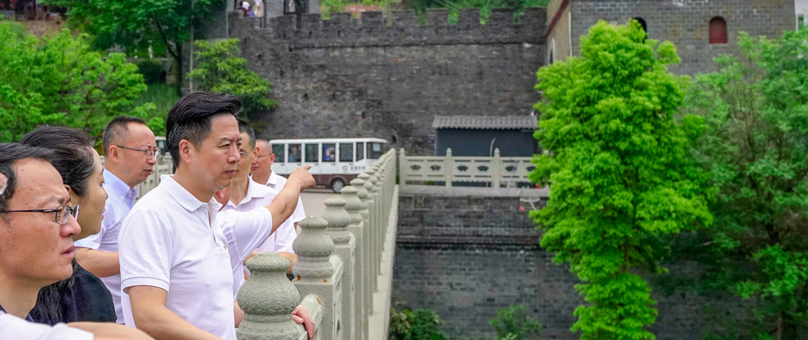 集團領導督察金龍長城景區節前綜合工作