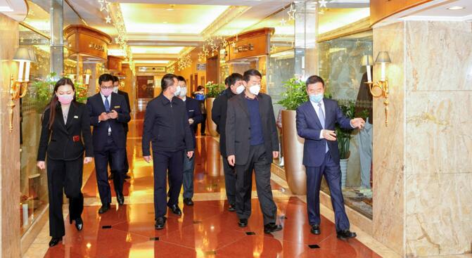 集團黨委書記、董事長任丁一行 赴錦江賓館督導檢查疫情防控工作